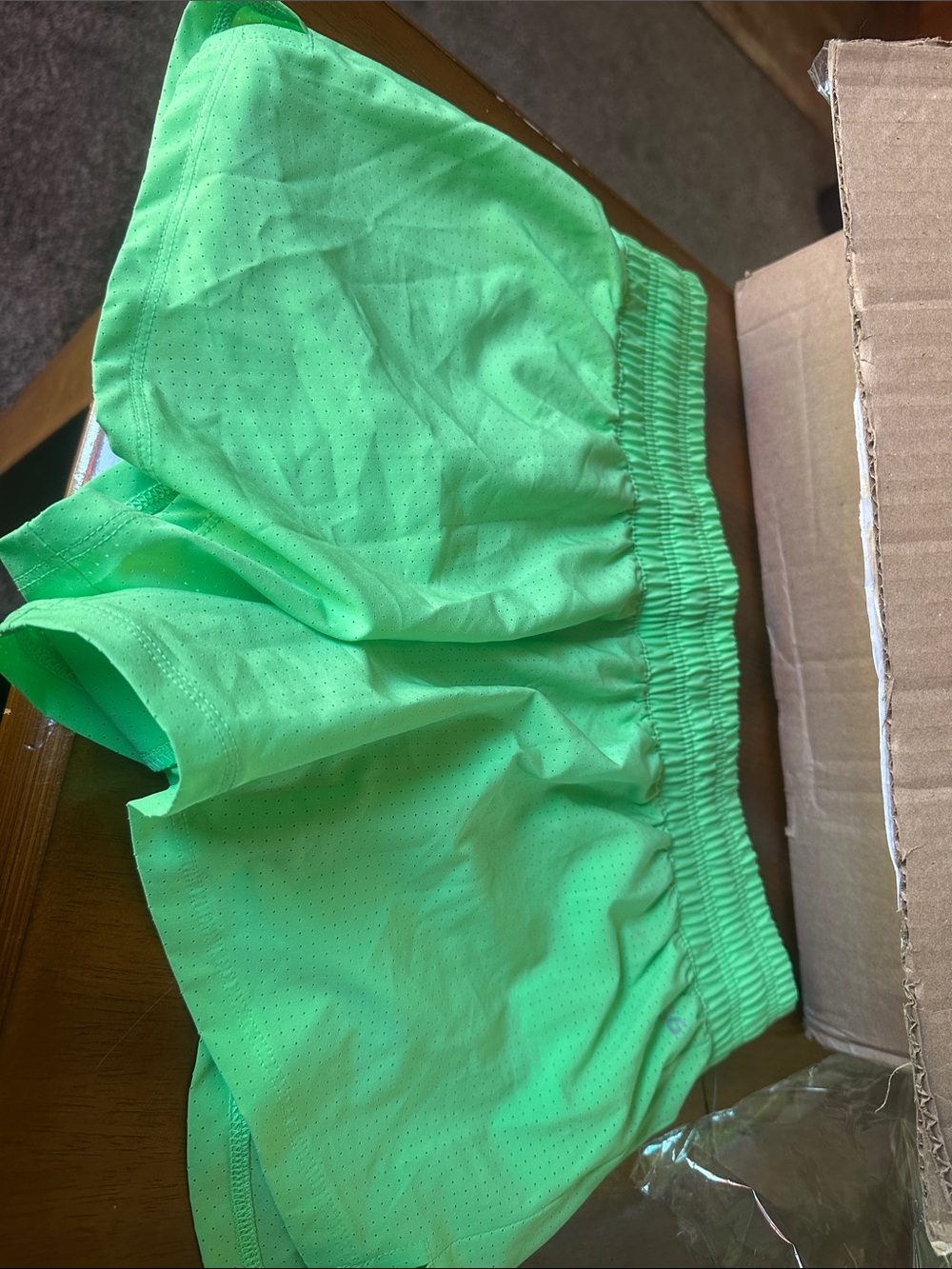 DSG Neon Lime Stride High-Rise Shorts - Picture 2 of 2